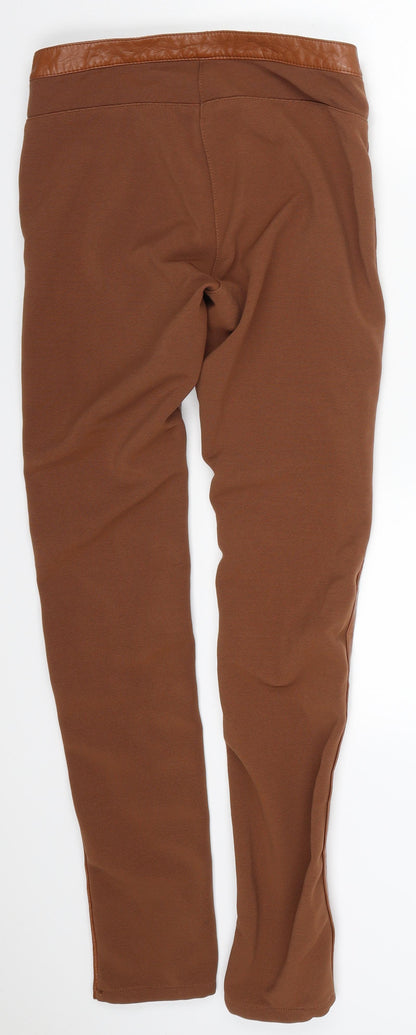 Womens UK Size 8 Preworn Regular Fit  Brown Trousers