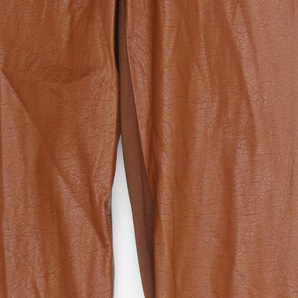 Womens UK Size 8 Preworn Regular Fit  Brown Trousers