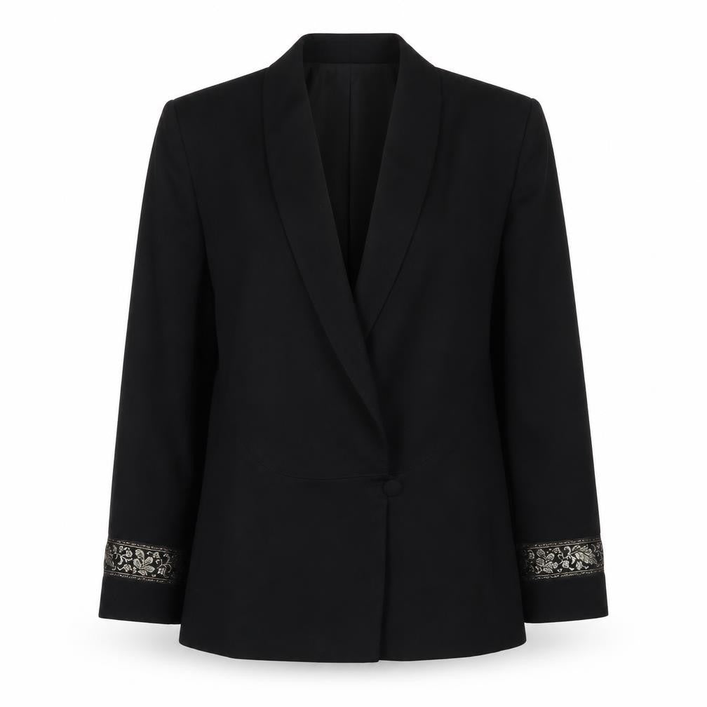 Womens UK Size 10 Precis Regular Black Suit Jacket