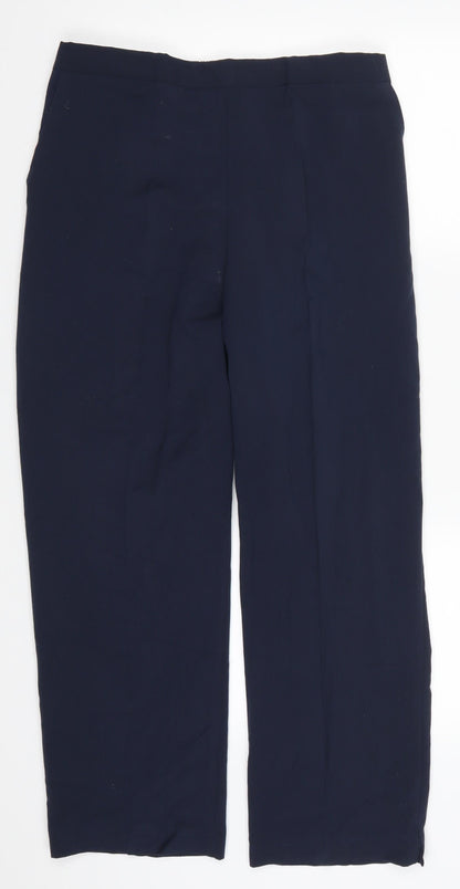 Womens UK Size 32 in Preworn Regular Fit  Blue Trousers