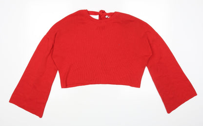 Primark Womens Red   Cropped T-Shirt Size 12