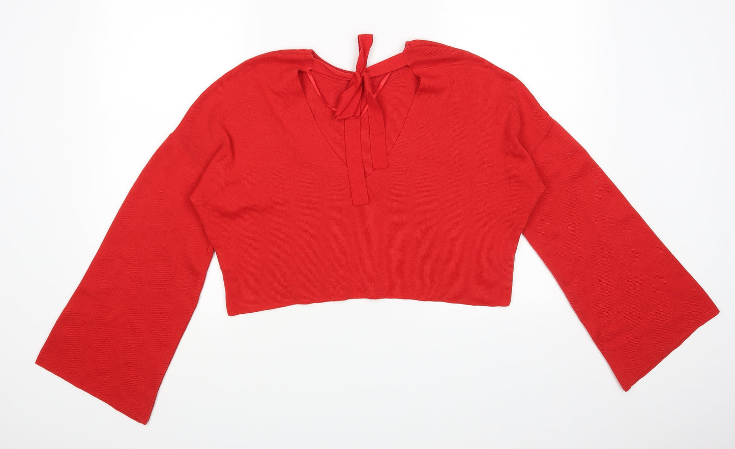 Primark Womens Red   Cropped T-Shirt Size 12