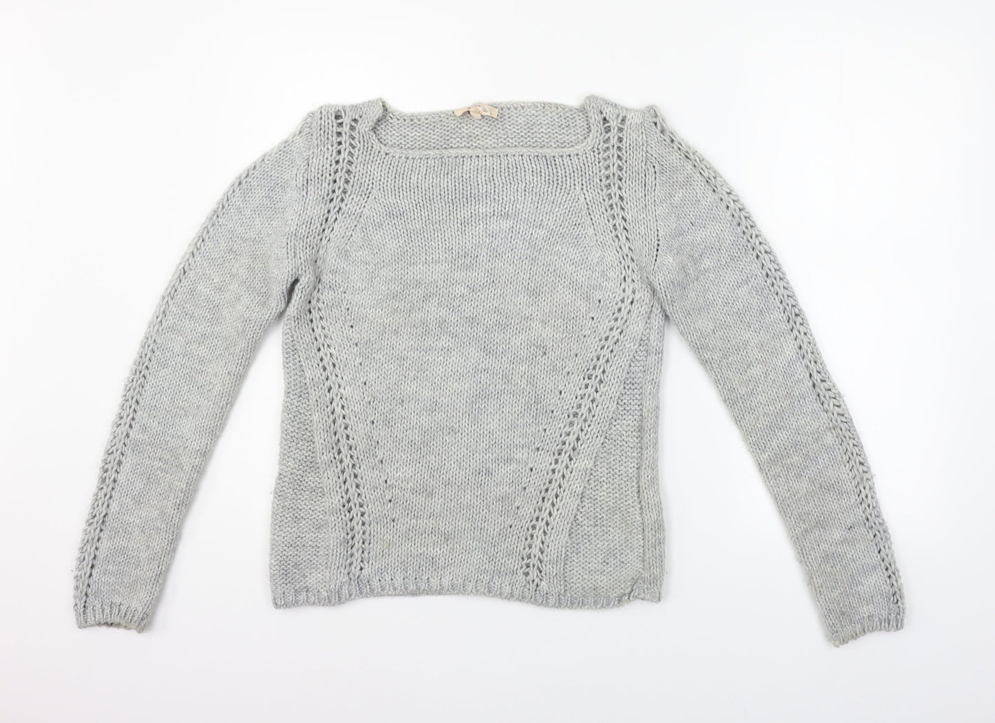 Berksha Womens Grey   Pullover Jumper Size M