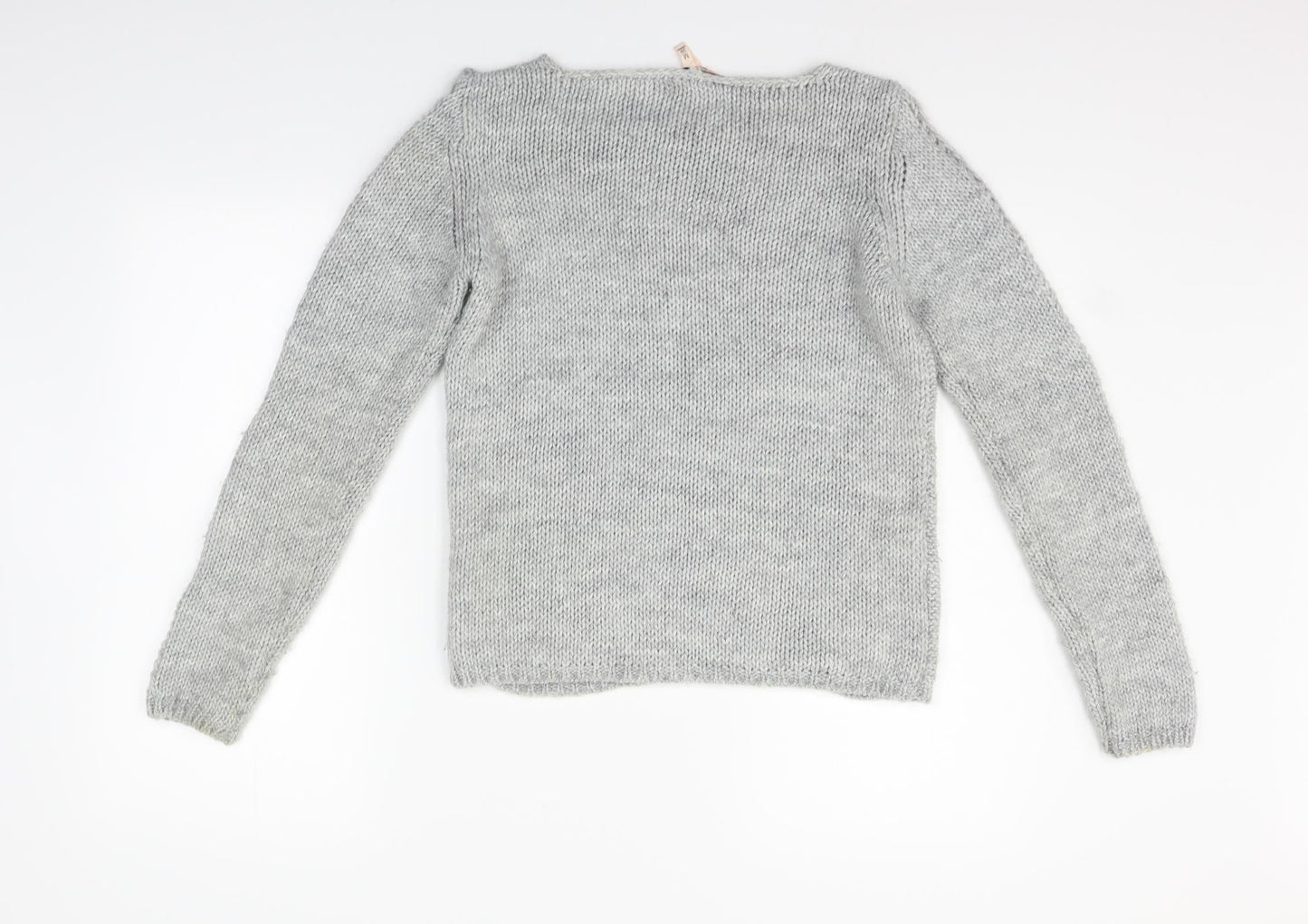 Berksha Womens Grey   Pullover Jumper Size M