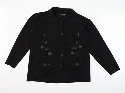 Xiaosa Fushi Womens Black   Cardigan Jumper Size L
