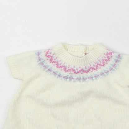 Cherokee Girls Yellow   Jumper Dress  Size 0-3 Months