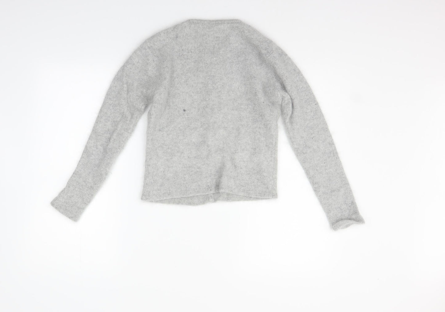 airport Womens Grey   Cardigan Jumper Size M  - washable marks on callor