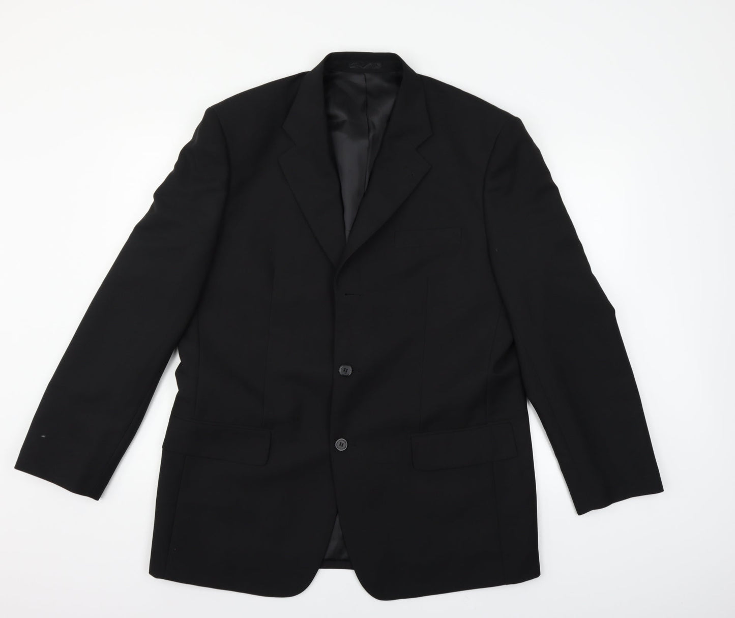 Mens UK Size 42 Cedar Wood State Regular Black Suit Jacket