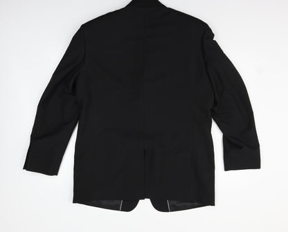 Mens UK Size 42 Cedar Wood State Regular Black Suit Jacket