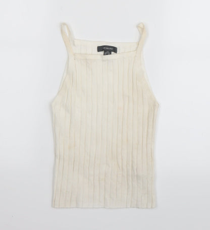 Primark Womens White   Basic Tank Size 2XS