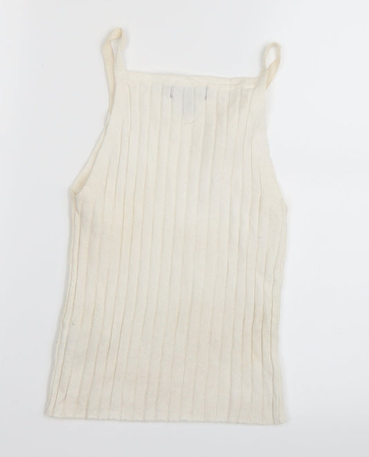 Primark Womens White   Basic Tank Size 2XS