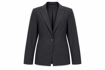 Womens UK Size 10 Papaya Regular Grey Blazer