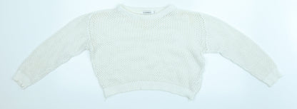 Glamorous Womens White   Cropped Blouse Size S