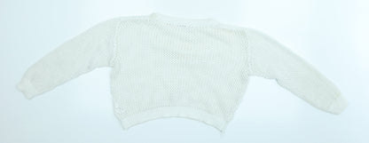 Glamorous Womens White   Cropped Blouse Size S