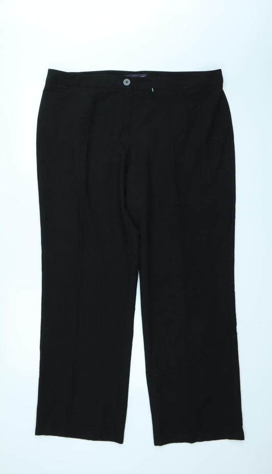 Marks and Spencer Womens Black   Trouser Suit Suit Trousers Size 10 L29 in
