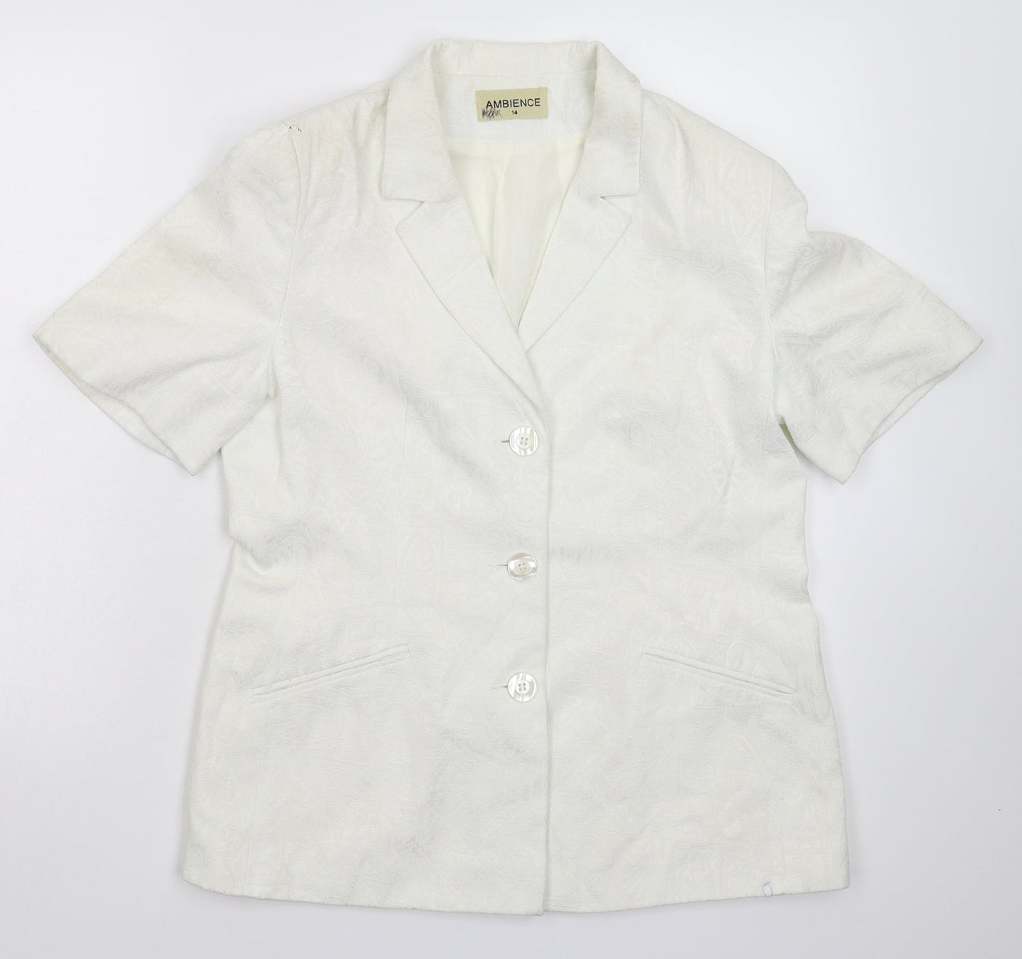 Womens UK Size 14 Ambience White Jacket