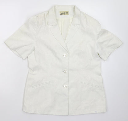 Womens UK Size 14 Ambience White Jacket