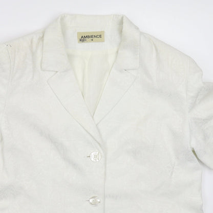 Womens UK Size 14 Ambience White Jacket