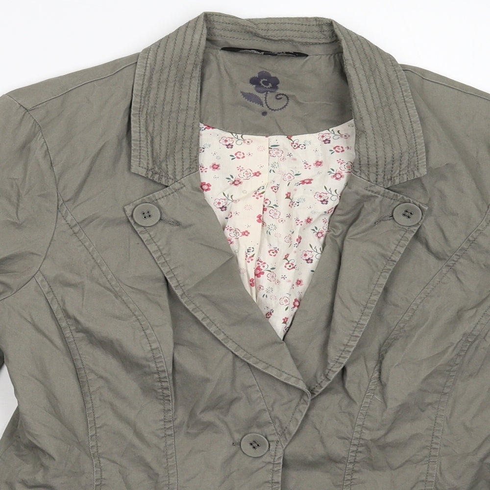 Debenhams Womens Grey   Jacket Blazer Size 10