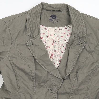 Debenhams Womens Grey   Jacket Blazer Size 10