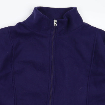 Anne De Lancay Womens Blue  Fleece Jacket  Size M