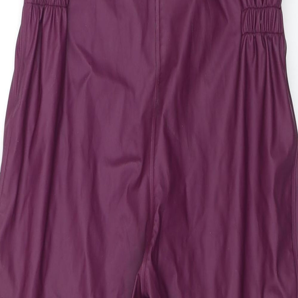 Navigare Womens Purple   Rain Trousers Trousers Size 6 L20 in