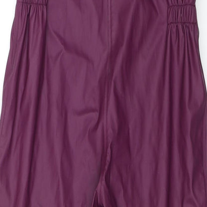Navigare Womens Purple   Rain Trousers Trousers Size 6 L20 in