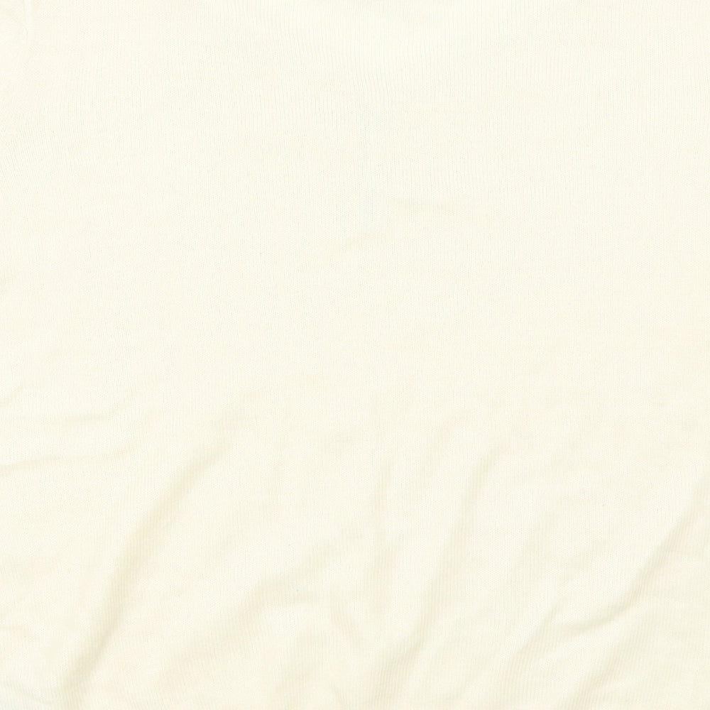 Essential Collection Womens White   Basic T-Shirt Size 12