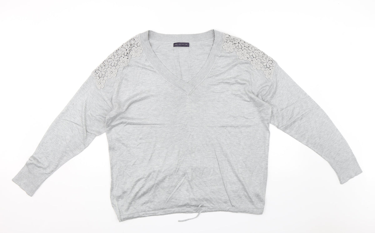 Marks & Spencer Womens Grey   Pullover Jumper Size XL