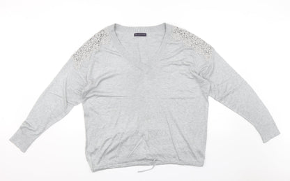 Marks & Spencer Womens Grey   Pullover Jumper Size XL