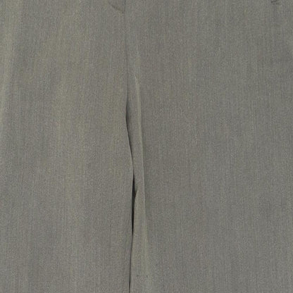 Womens UK Size 16 M&S Regular Fit Dress Pants Grey Trousers