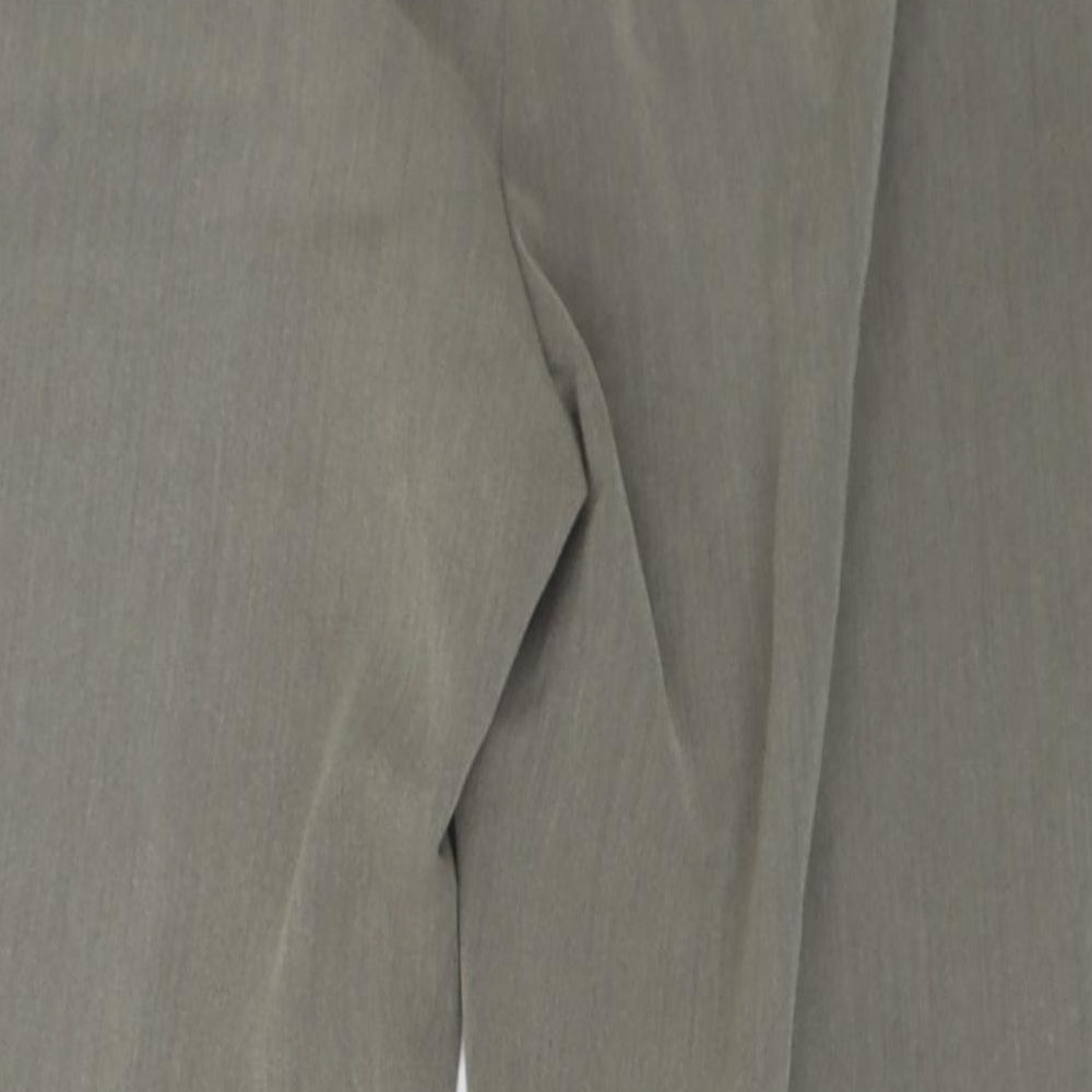 Womens UK Size 16 M&S Regular Fit Dress Pants Grey Trousers