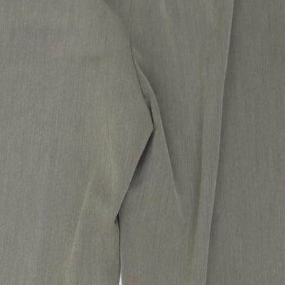 Womens UK Size 16 M&S Regular Fit Dress Pants Grey Trousers