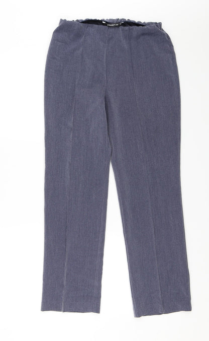 Womens UK Size 10 Bonmarché Regular Fit  Blue Trousers