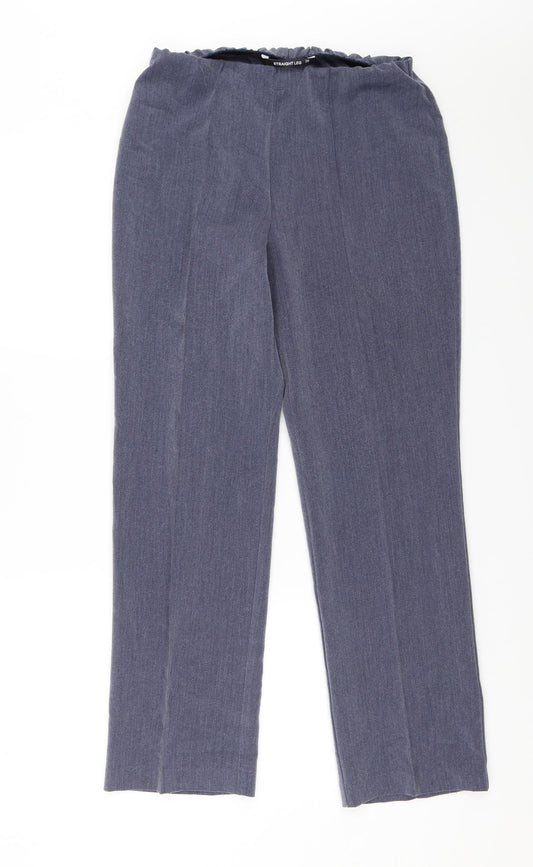 Womens UK Size 10 Bonmarché Regular Fit  Blue Trousers