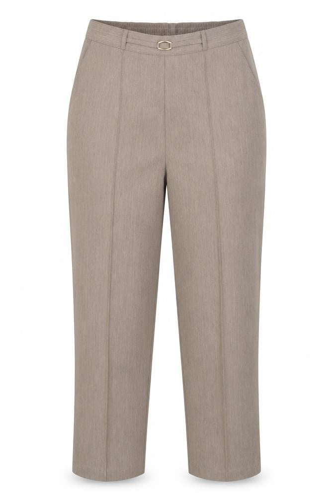 Womens UK Size 12 M&S Regular Fit Capri Brown Trousers