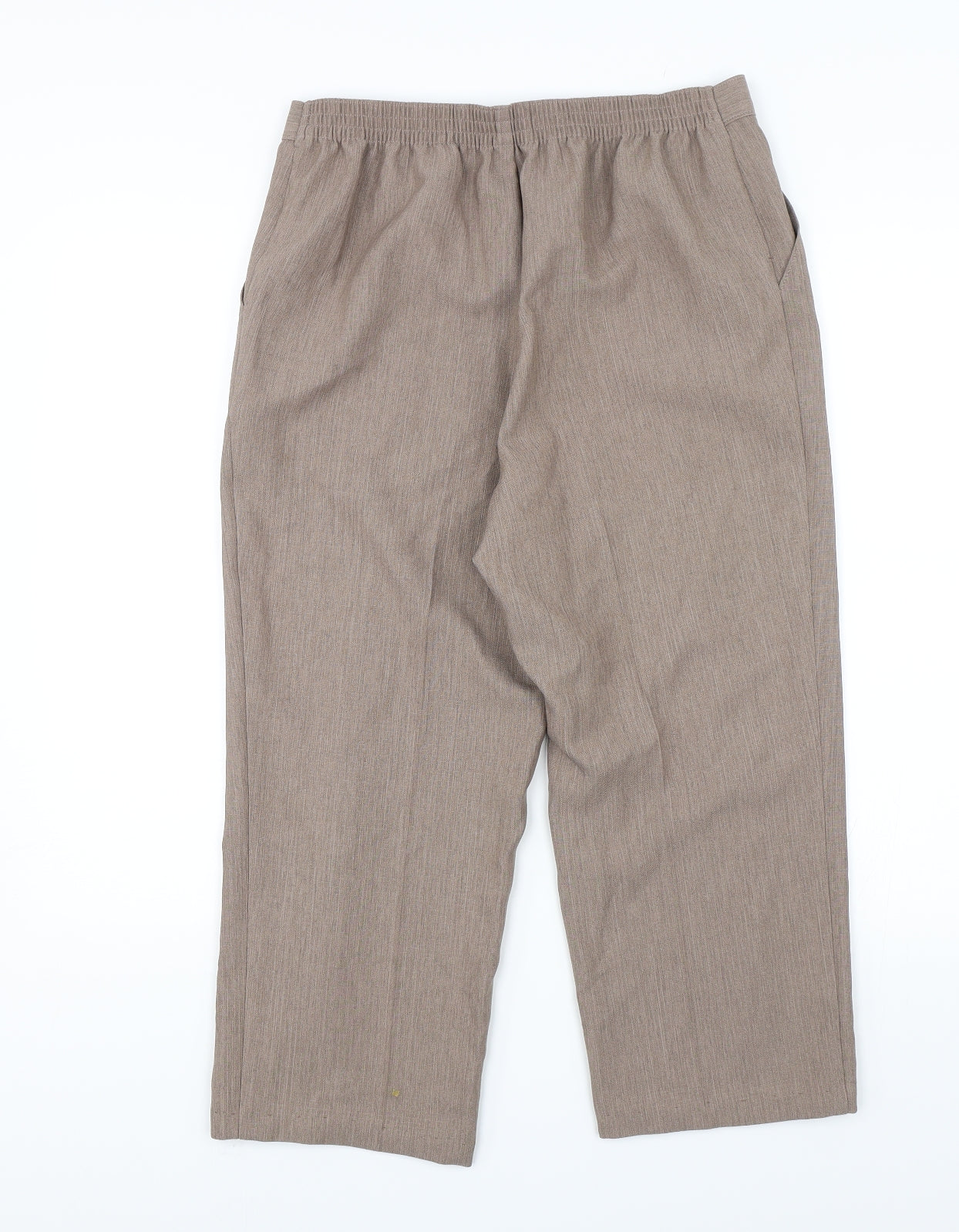 M&S Womens Brown   Capri Trousers Size 12 L20 in