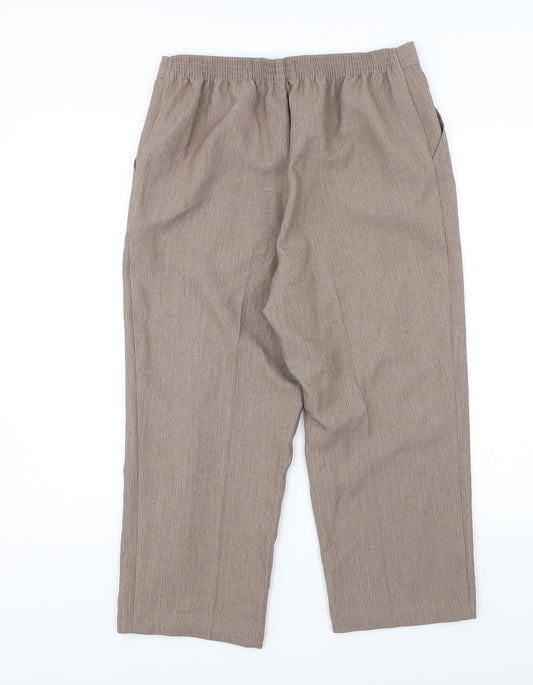 M&S Womens Brown   Capri Trousers Size 12 L20 in