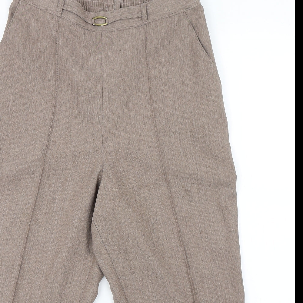M&S Womens Brown   Capri Trousers Size 12 L20 in
