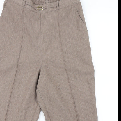 M&S Womens Brown   Capri Trousers Size 12 L20 in