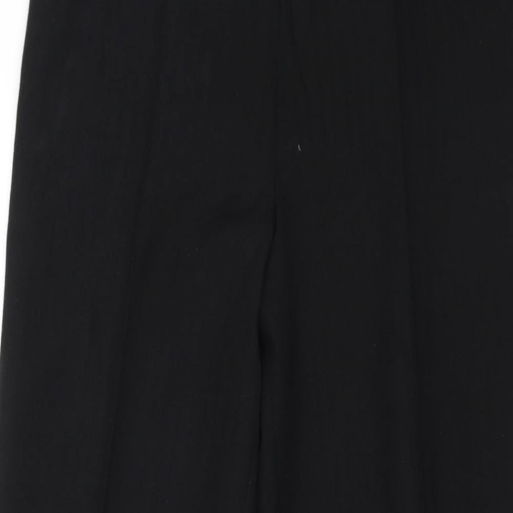 Womens UK Size 12 M&S Regular Fit Dress Pants Black Trousers