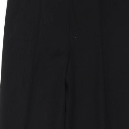 Womens UK Size 12 M&S Regular Fit Dress Pants Black Trousers