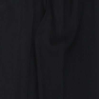 Womens UK Size 12 M&S Regular Fit Dress Pants Black Trousers