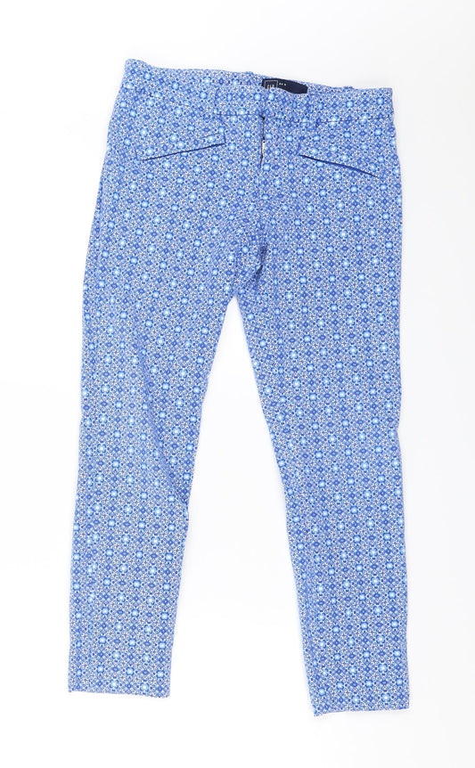 Womens UK Size 4 Gap Regular Fit  Blue Trousers