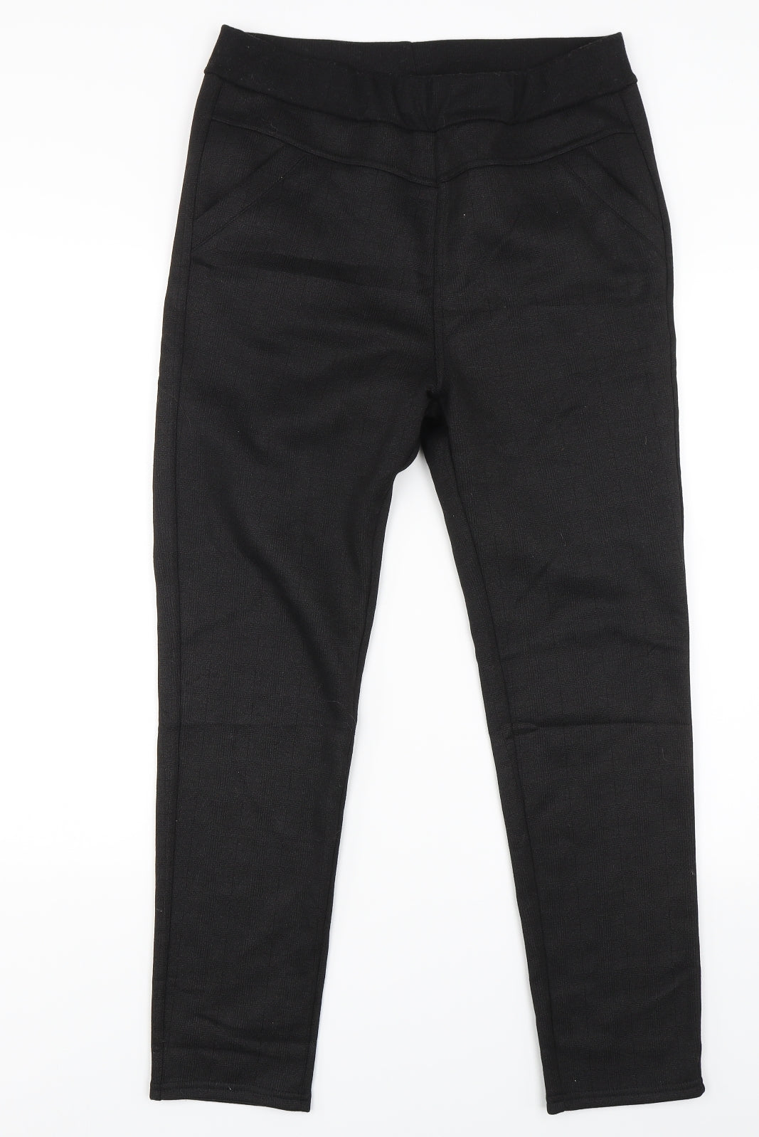 Womens UK Size 3XL Preworn Regular Fit  Black Trousers