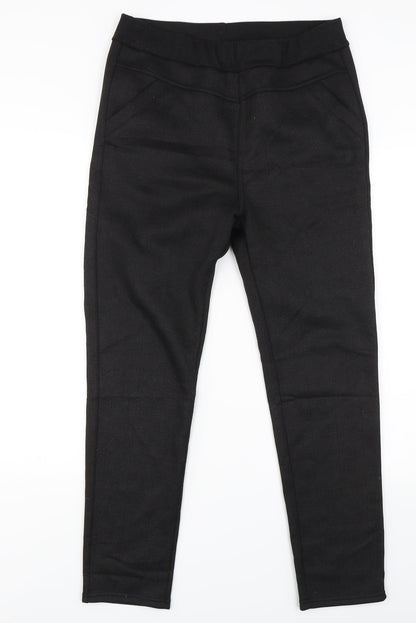 Womens UK Size 3XL Preworn Regular Fit  Black Trousers
