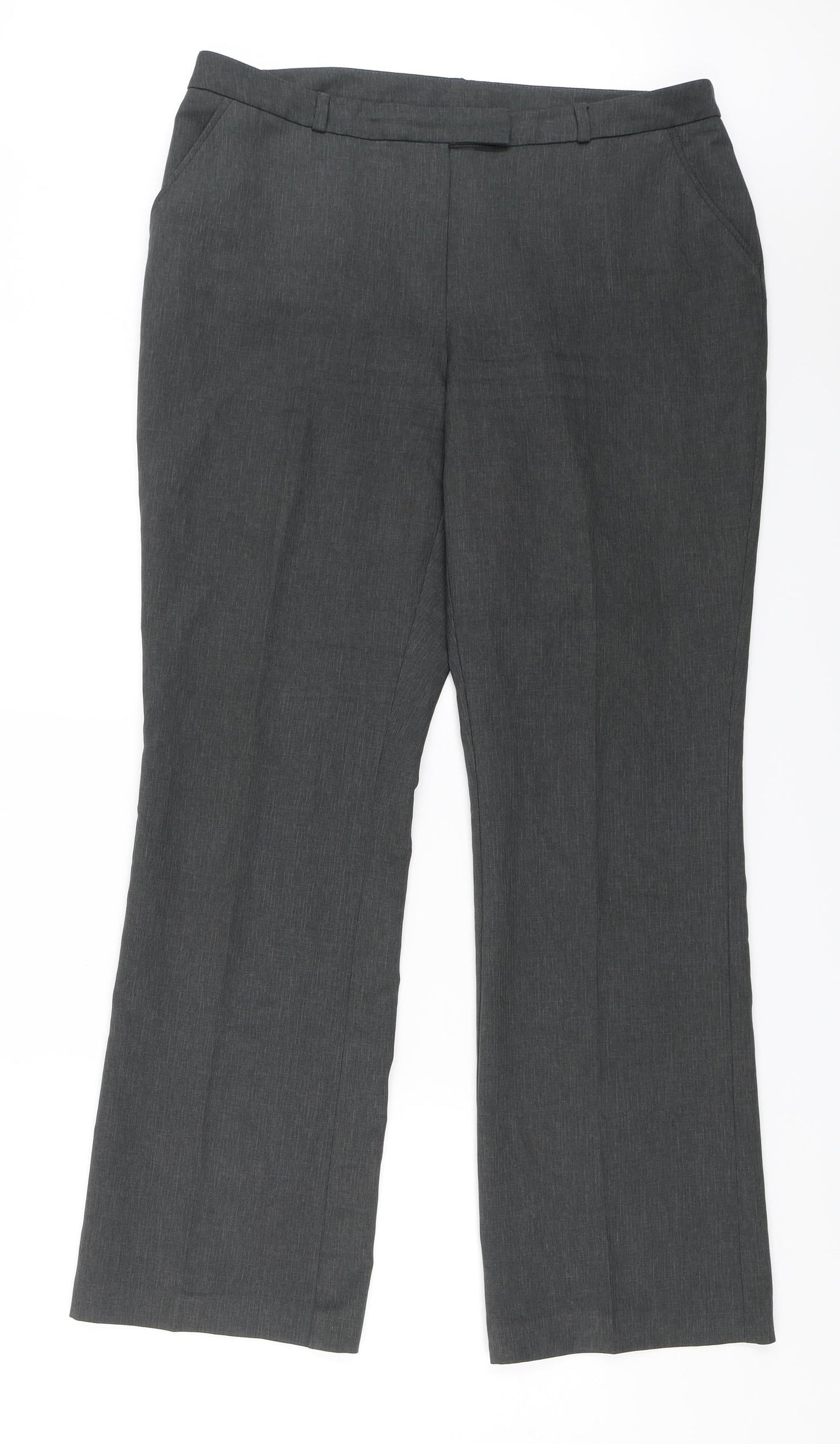 TU Womens Grey   Dress Pants Trousers Size 14 L28 in