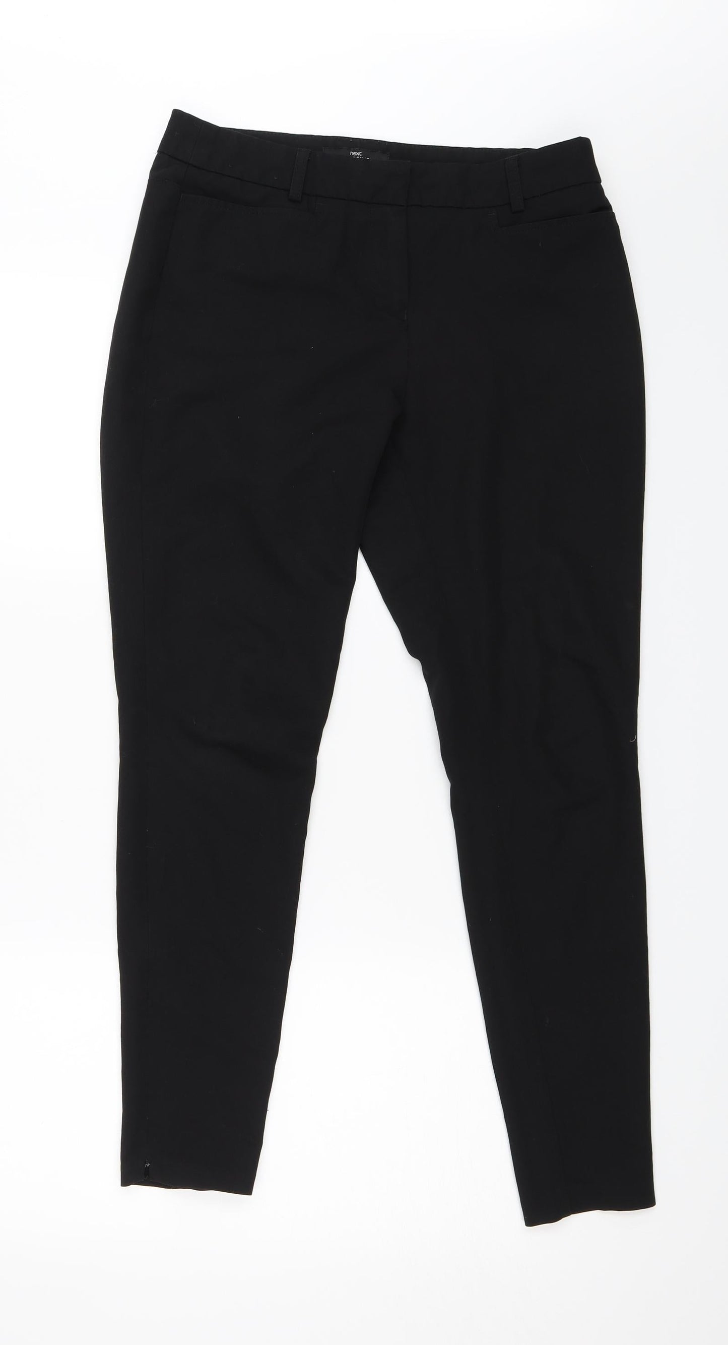 Womens UK Size 8 NEXT Regular Fit Dress Pants Black Trousers