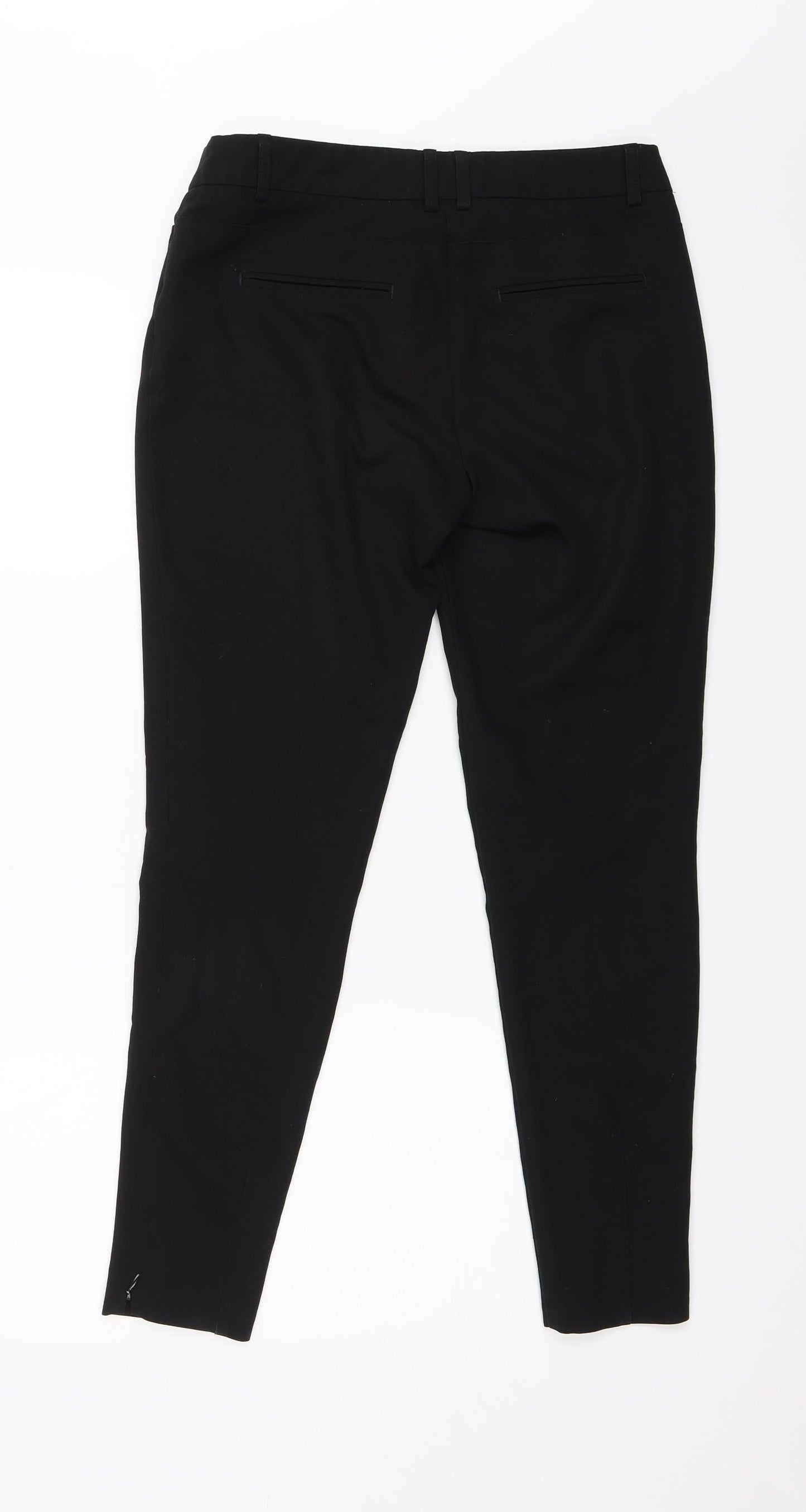 Womens UK Size 8 NEXT Regular Fit Dress Pants Black Trousers