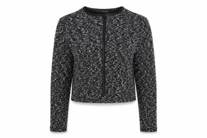 Front view of Atmosphere women’s black shrug jumper, size UK 10